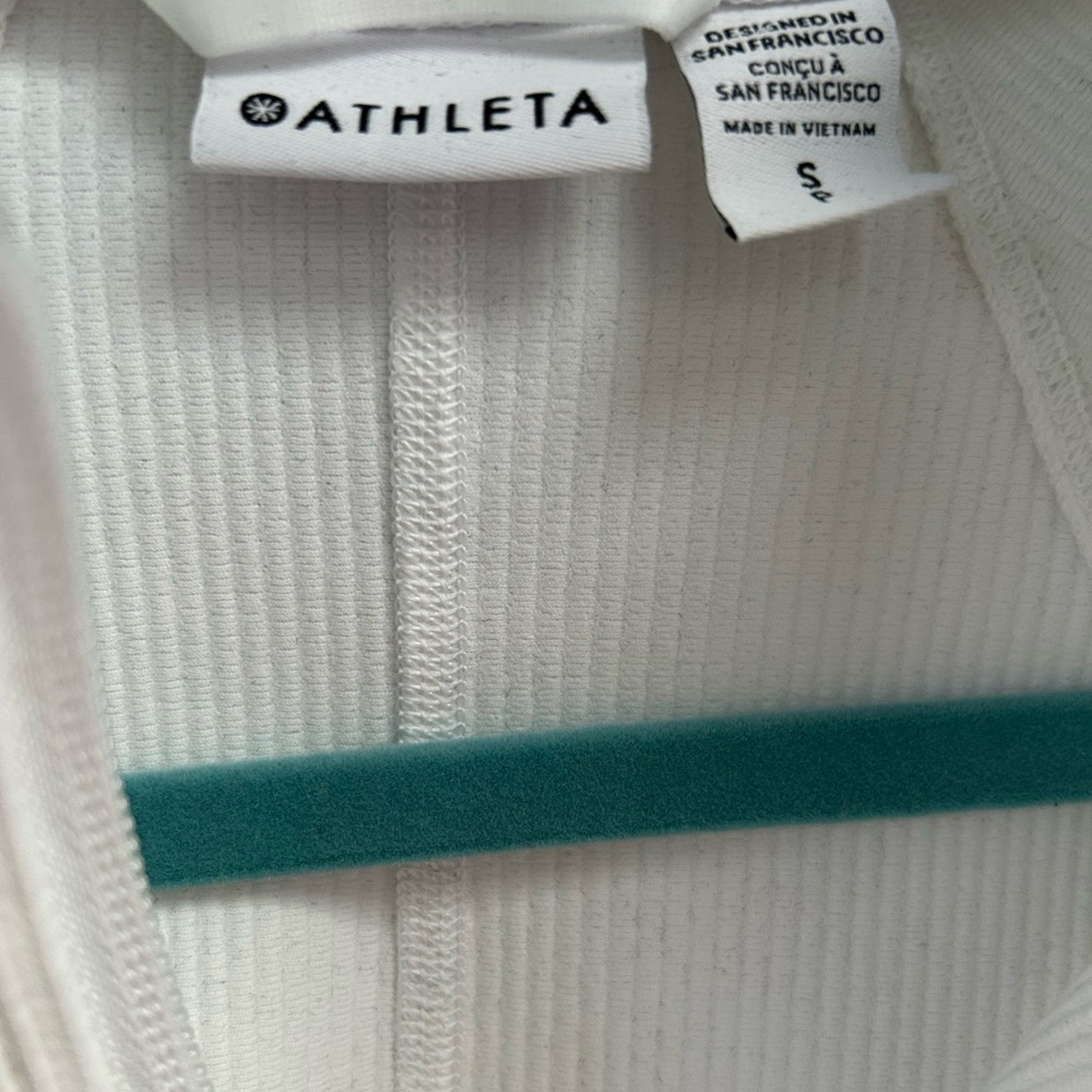 Athleta Salutation Ribbed Jacket in White - Picture 3 of 3